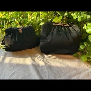 Two Vintage Black Purses